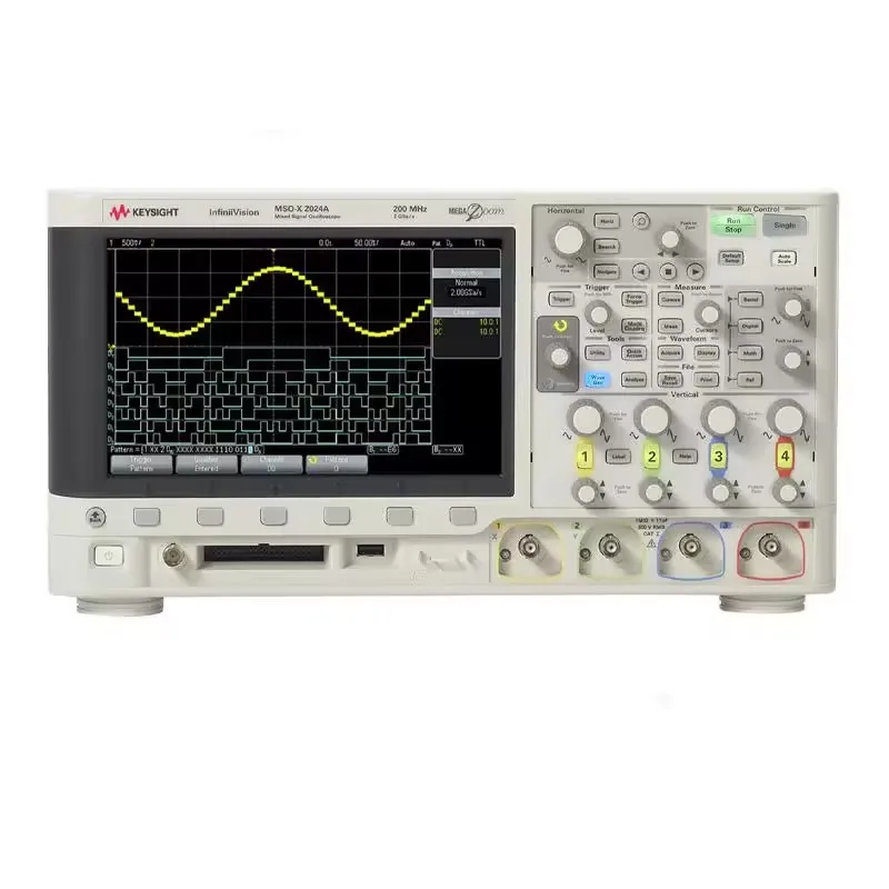 Keysight Bandwidth of 200 MHz 4 analog channels 8 digital channels MSOX2024A mixed signal oscilloscope