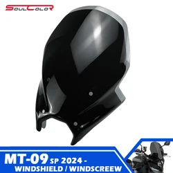 Motorcycle Touring Windshield Visor Double Bubble Windscreen Fits For YAMAHA MT-09 2024 2025 MT09 SP 24-25 Y-AMT
