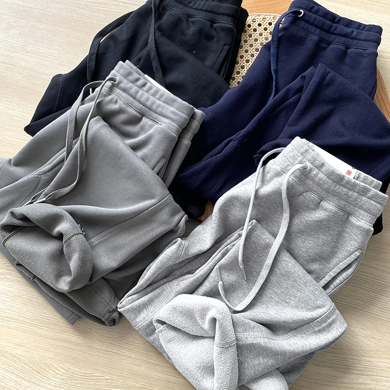 

Men's Straight Leg Casual Pants Pure Cotton Fi Sc Single Tail Fabric Simple Versatile Color Spring Leisure Trousers