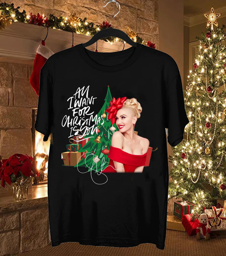 All I Want For Christmas is Gwen Stefani Cotton Unisex S to 5XL T-shirt GC2591