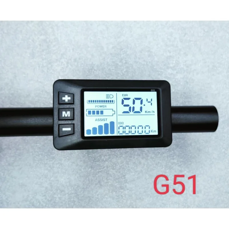 For Electric Bicycle Lithium Battery LCD Meter Display Switch G51 Smart Display 36 Volt 48 Volt