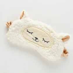 Sleeping Mask Sleeping Blindfold Soft Plush Eye Masks Cute Lamb Eye Cover Plush Mask Eyepatch Nap Health Eye Cover 안대 쉐딩