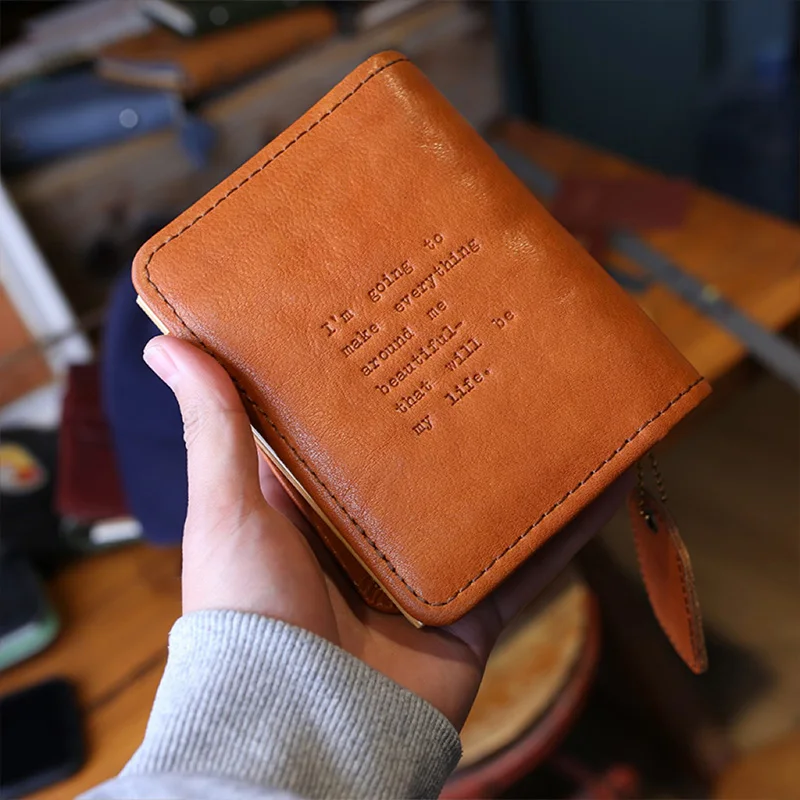 2025 New Layer Cowhide Multifunctional Handbook A7 Loose-leaf Notepad Retro Travel Notes Conference Book