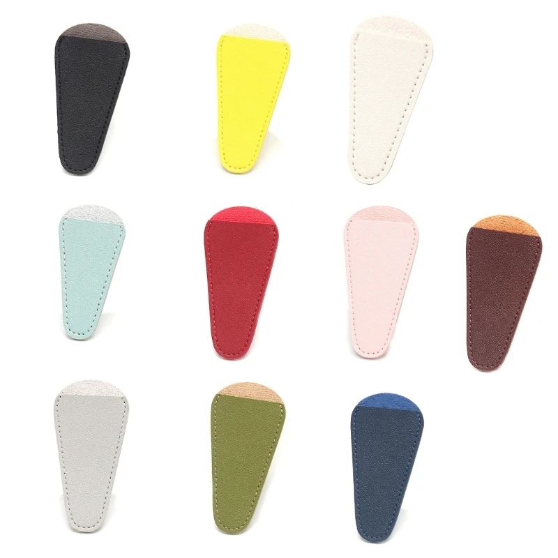 Solid Color Small Embroidery Scissors Sheath Eyelash Curler Protective Cover