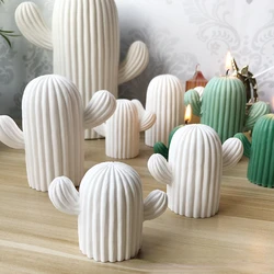 Cactus Plant Candle Silicone Mould DIY Handmade Candle Mould Gypsum Forming Resin Mould Aromatherapy Soap Candle Making Supplies