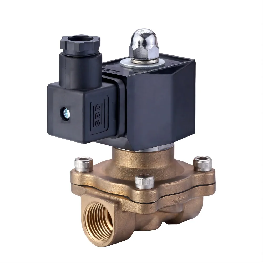 High Quality 2W160-15 Direct Acting Normally Close Air Oil Gas Solenoid Valve 12V 220V Normal Closed Water Solenoid Valves