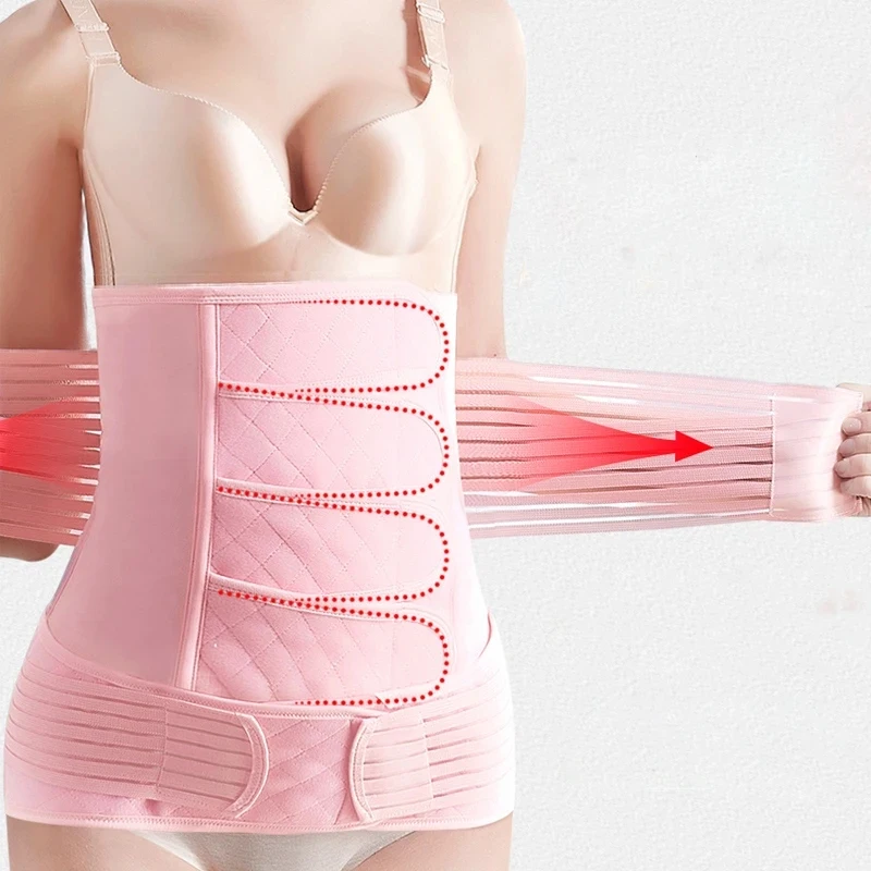 Postpartum Belt Recovery Bandage Pregnancy Belly Support Girdle Postnatal Waist Slim Shapewear Band After Birth Body Shaper