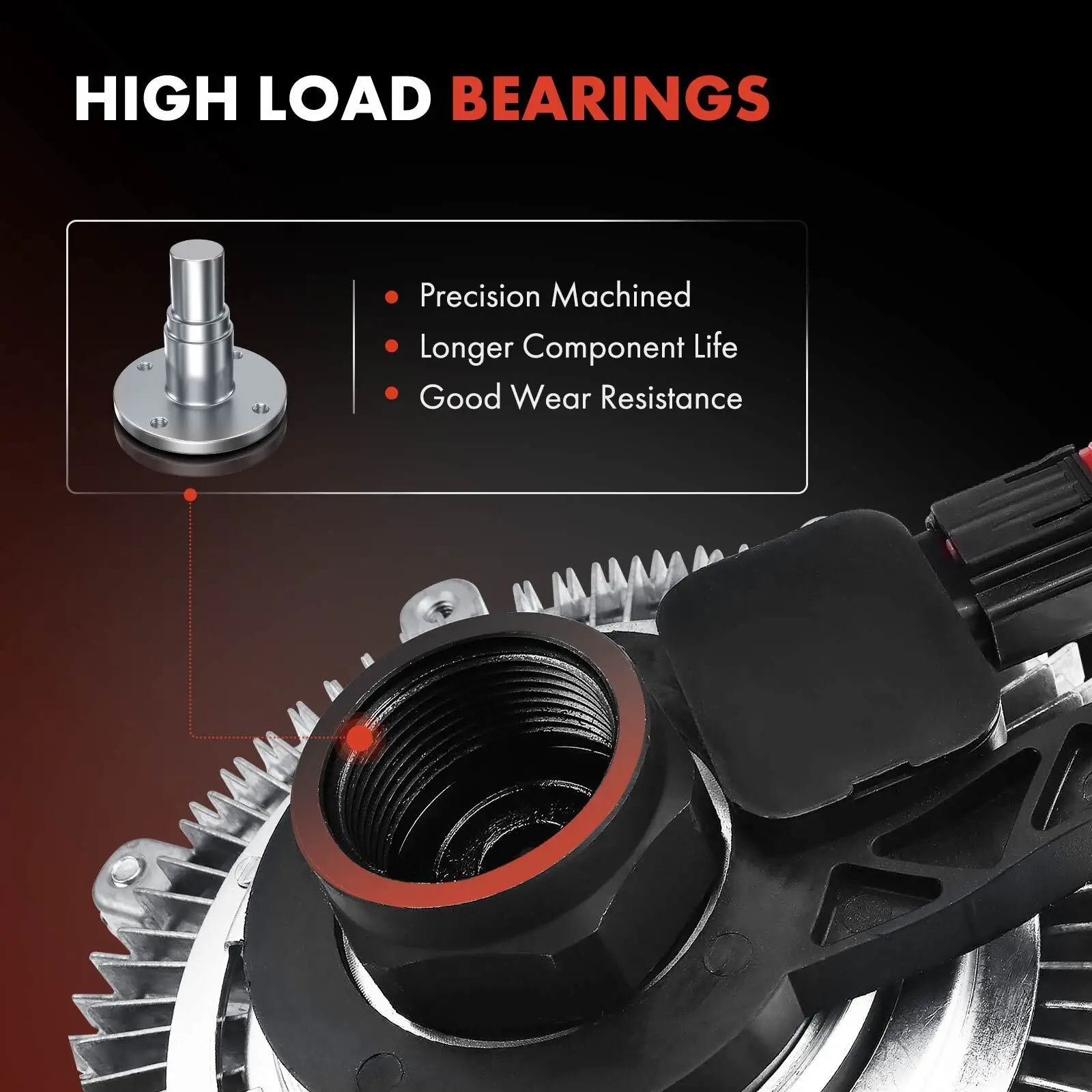 PUSU conjunto de acoplamiento de ventilador de refrigeración embrague para Toyota Innova Fortuner Hilux GGN125 LAN125 16210-0E010 16210-0E020