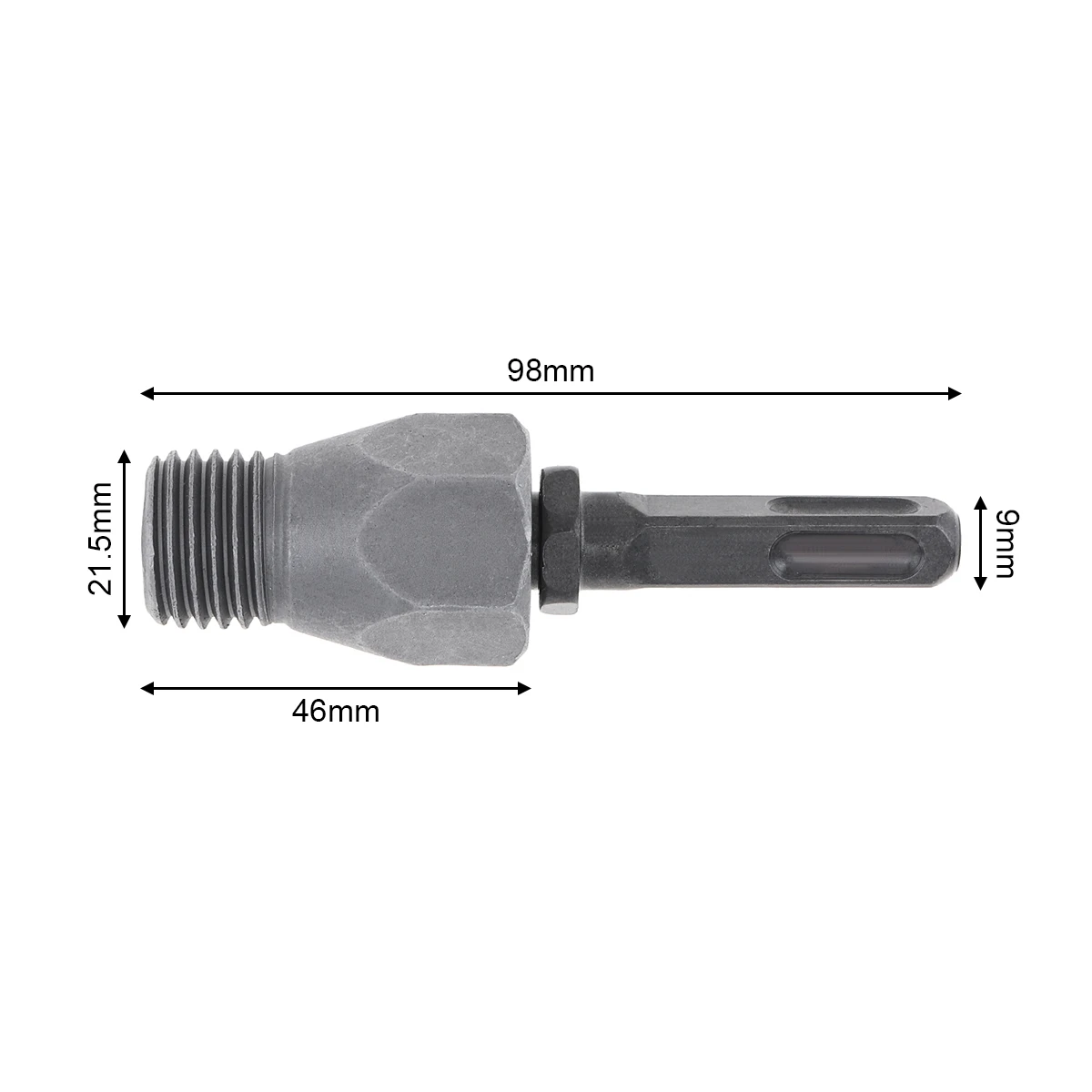 13mm Concrete Hole Saw SDS Plus Shank Arbor Adapter Square Handle Connecting Rod for M22 Electric Hammer Core Drill Bit Tools