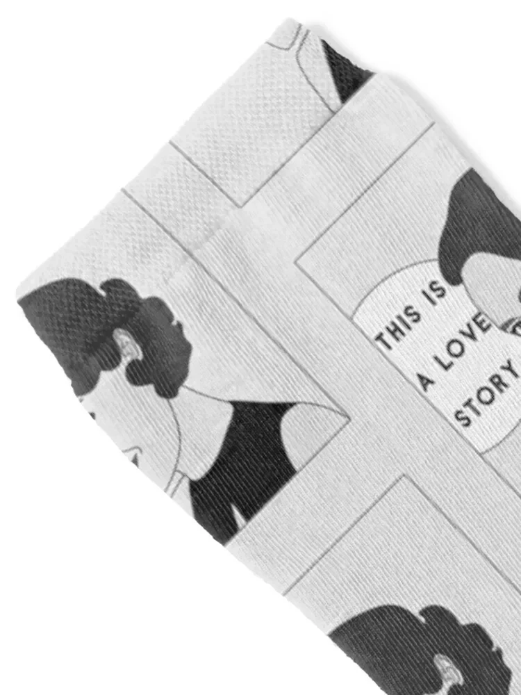 Fleabag This is a Love Story Comic Illustration Socks ankle sports and leisure funny gift Mens Socks Women's