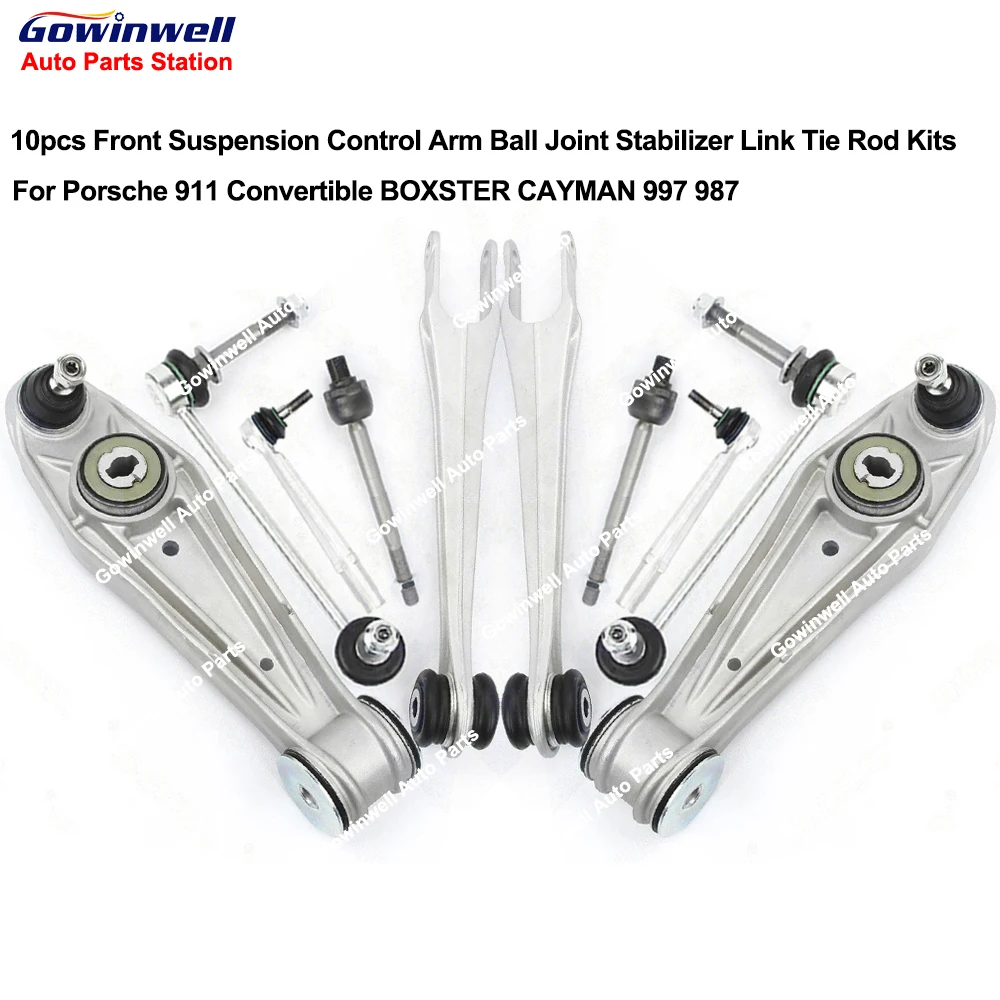 

10pcs Front Suspension Control Arm Stabilizer Link Tie Rod For Porsche 911 Convertible BOXSTER CAYMAN 997 987 99734104300