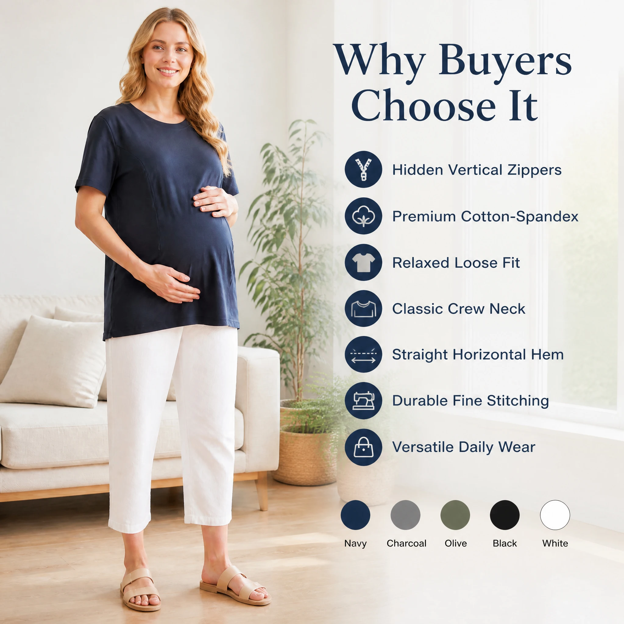 Summer Maternity Breastfeeding Short Sleeve T Shirts Hidden Zipper Design Nursing Life Mom Clothes Large Size Lactation Tops