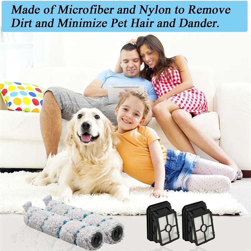 

【Сьогодні всего】для Bissell 2554A, аксессуары для пылесоса, запасной комплект, многофункциональная роликовая щетка, фильтрующая щетка