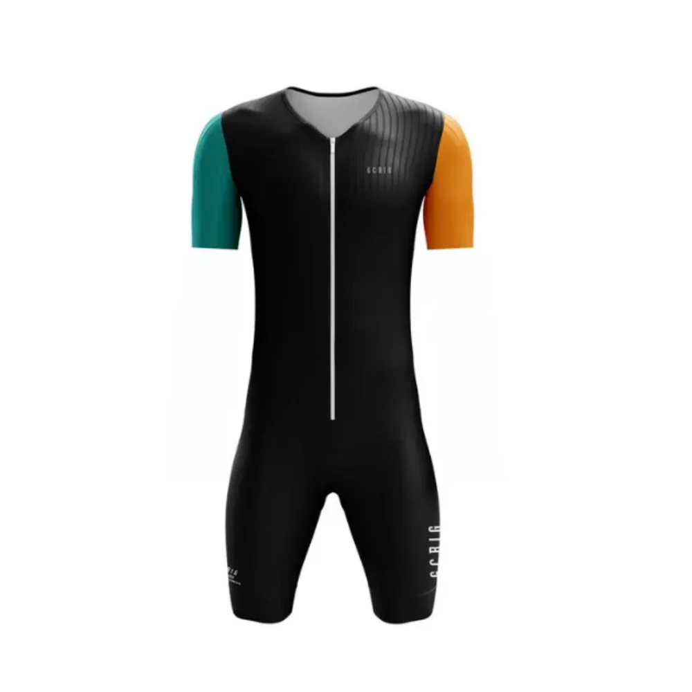 GCBIG Sport Men's Short Sleeve Triathlon Race Suit Ropa Conjunto Ciclismo Hombre Road Bike Tights Kits Jumpsuit Bicycle Clothing