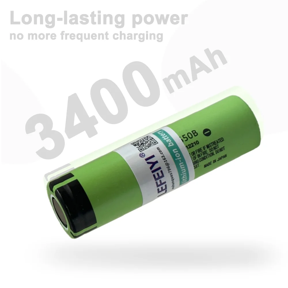 2026 Original High-capacity NCR18650B 34B 3.7V 18650 3400 MAh Rechargeable Lithium-ion Battery Flashlight BatteryCapacity 100%