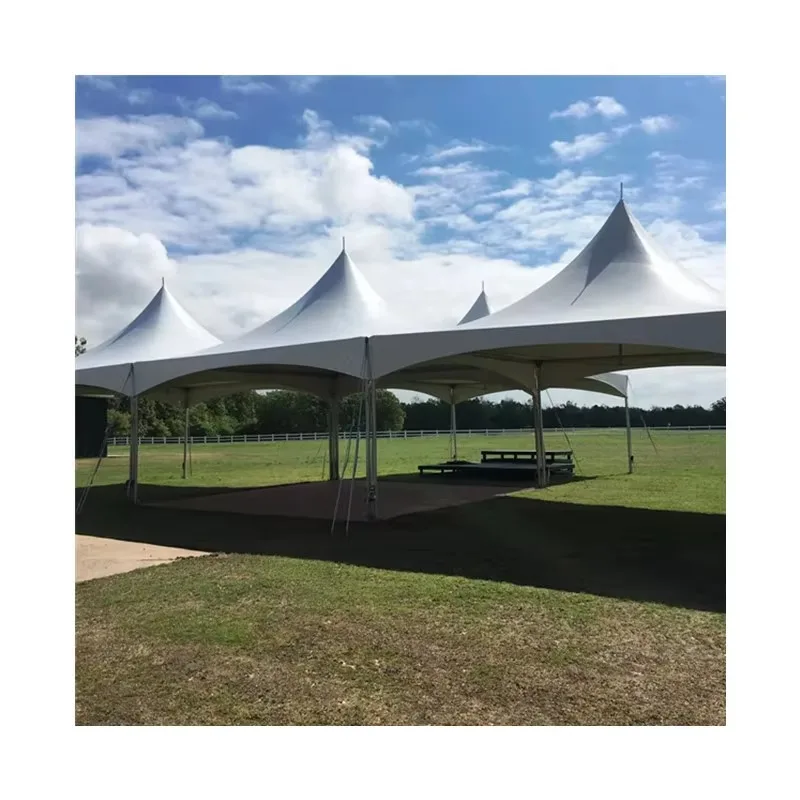 YTYINLuxury Customized Color Square Double PVC-Coated Polyester Big Chapiteau De Mariage Outdoor Marquee Tension Tent For Events