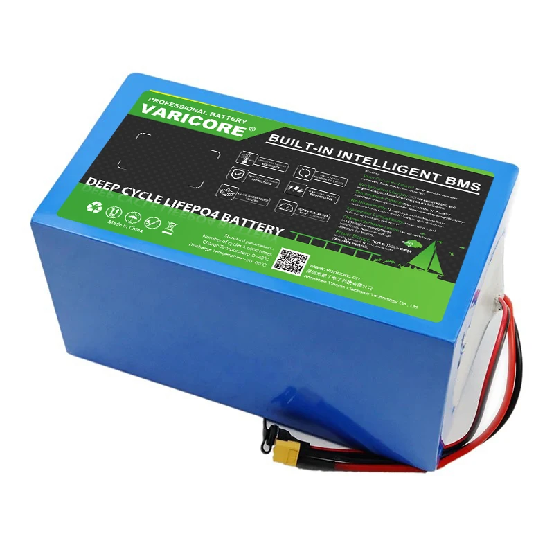 حزمة بطارية VariCore 48V 30ah 32140 16S2P LiFePo4 مدمجة في BMS 2000W E-two عجلات محرك عالي الطاقة فوسفات حديد الليثيوم