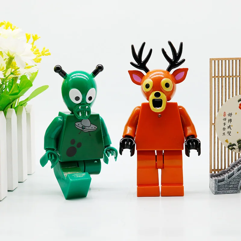 Neue 6 Stück 99 Nächte im Wald Figuren Figuren Figur Eule Ziege Wolf Hirsch 99 Nächte im Wald Figur Kunststoff Spielzeug Geschenk