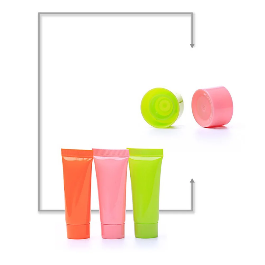 

20pcs Bottles Refillable Reusable Lotion Shampoo Storage Hand Cream Hose For Home Travel Bathroom Plastic