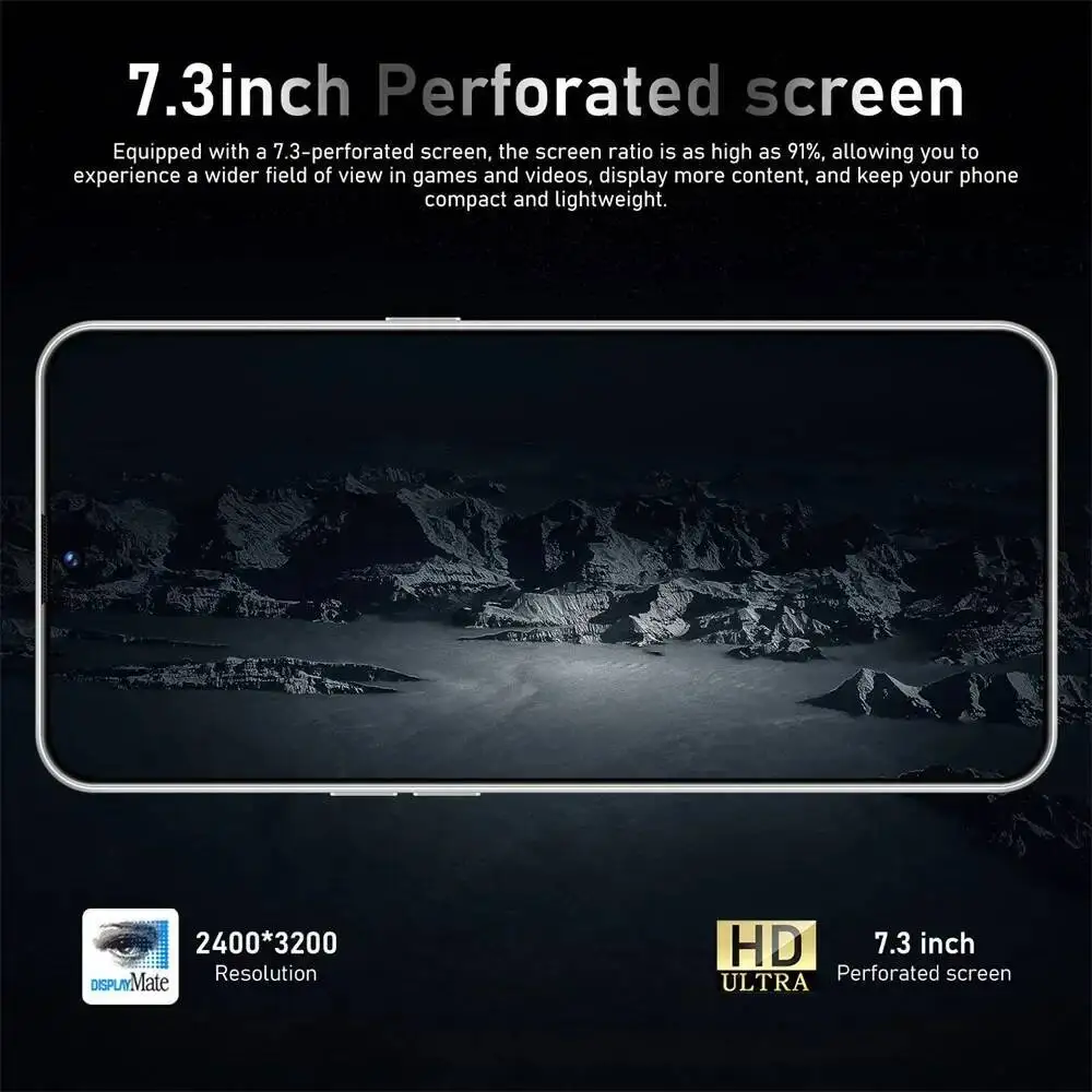 حار جديد F7 الترا الأصلي 7.3 HD الإصدار العالمي الأصلي الذكية 22 جيجابايت + 2 تيرا بايت 5 جرام بطاقة مزدوجة 7800 مللي أمبير بطارية وظيفة التعرف على الوجه #2