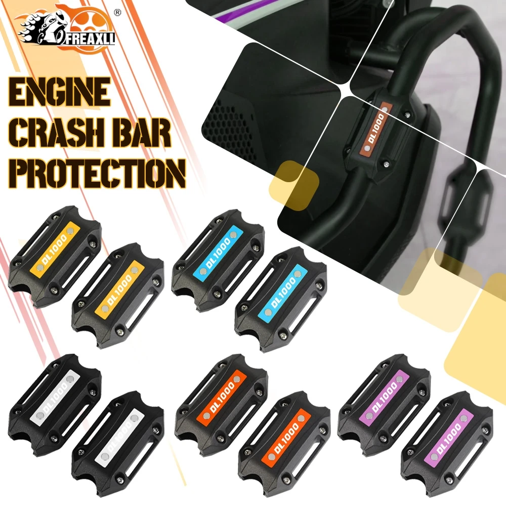 Engine Protection Bumper Protector Block Crash Bar FIT For SUZUKI GSF Bandit 1200 1250 250 600 650 S B-KING DL1000 DL250 DL650