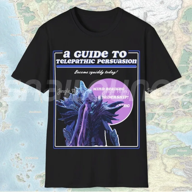 Un guide de la persuasion télépatique parodie Baldurs Gate 3 inspiré œuvre chemise T-Shirt