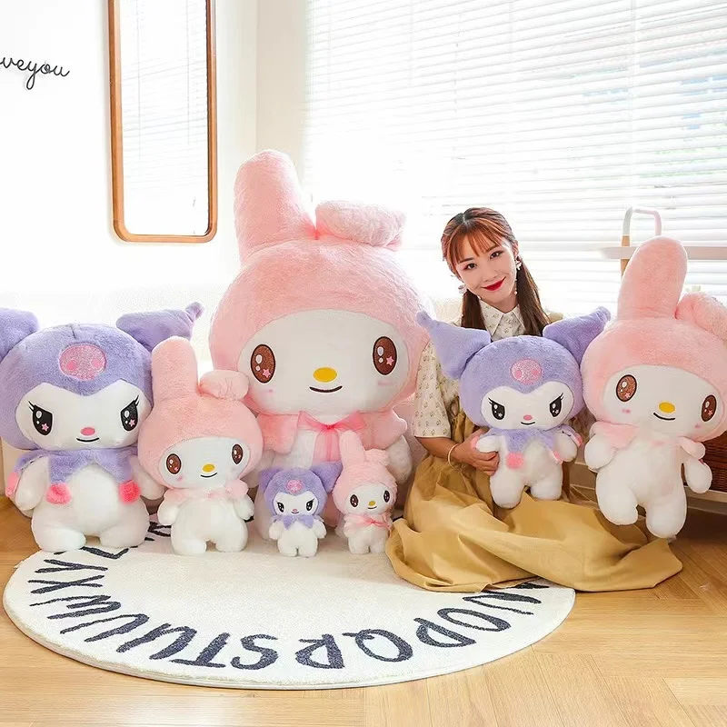 25/55cm Sanrio Kuromi My Melody Cute Series Kawaii Pluszowa lalka zwierzęca Kreskówka Śliczna pluszowa poduszka Zabawka Prezent urodzinowy