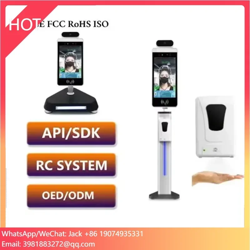 Face Camera System  Thermal Temperature Facial Recognition Access Control