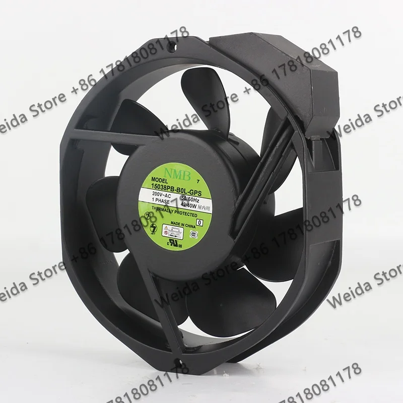 Original NMB 200V 42/40W Aluminum frame 17238 Device Cabinet 15038PB-B0L-GPS 17CM cooling fan