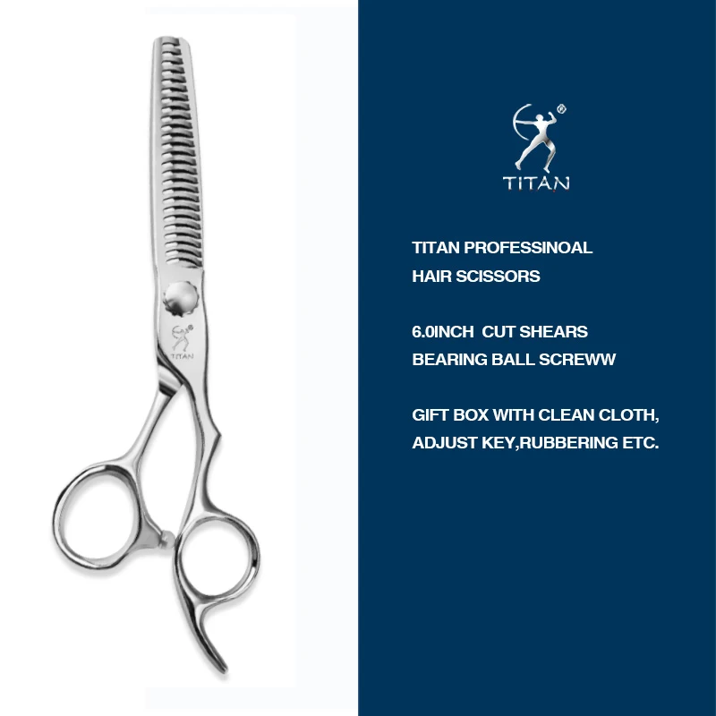 TITAN hair scissors barber tool thinning hairdressing high-end barber scissors ATS314 steel