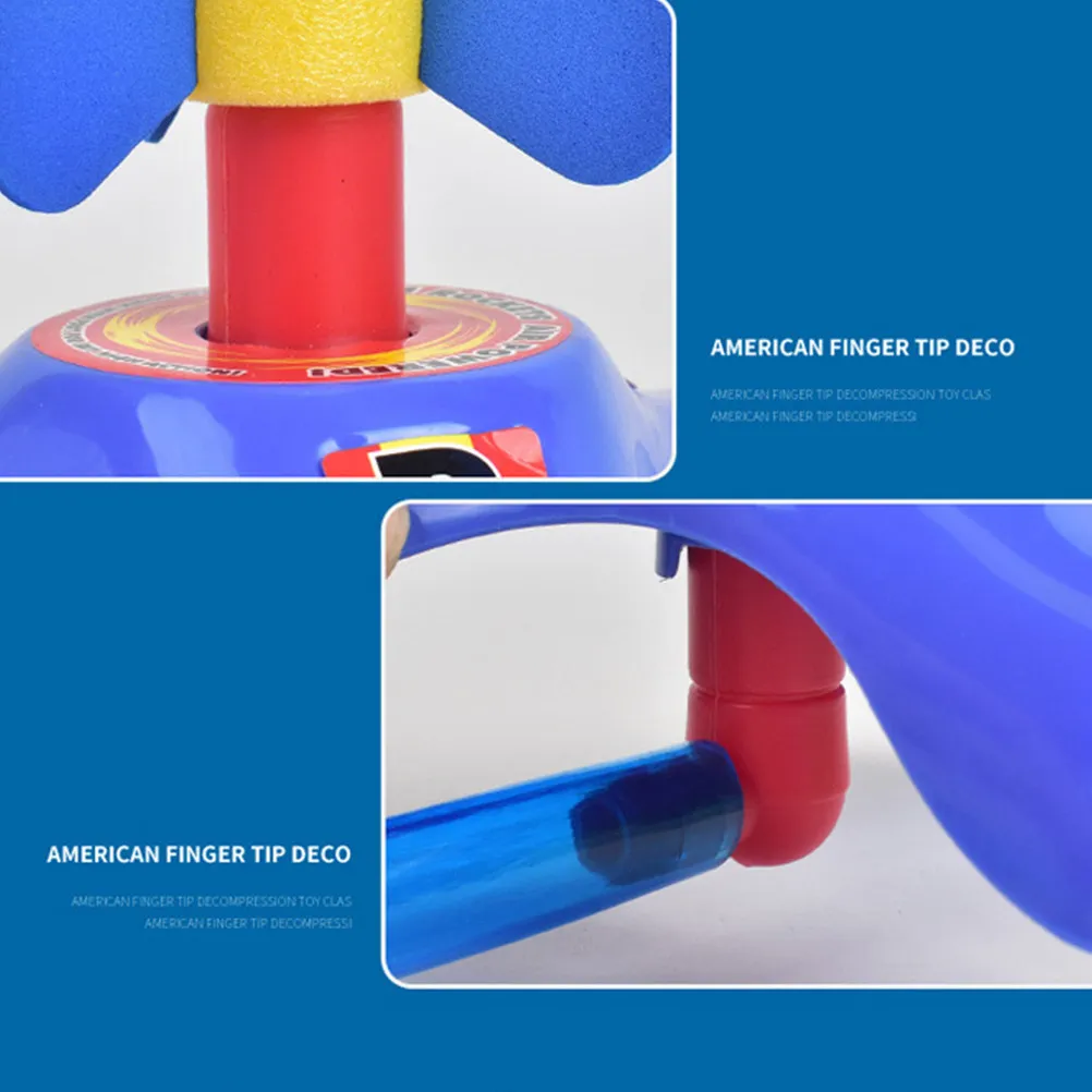 1Pcs Kids Shooting Rocket Game Safe Plastic Sponge Material Air Pump Shooter for Boys Creative Fun Family Play Gift - view 2