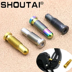 MTB Road Bicycle Titanium Alloy TC4 CNC Handbrake Screw Brake Lever Adapter Titanium Gold Black Colorful For Magura Bike Parts