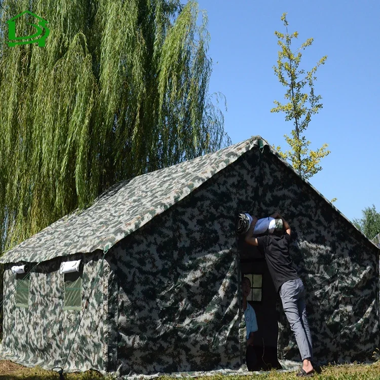 Tienda de campaña de tela de lona de invierno de camuflaje impermeable a la venta