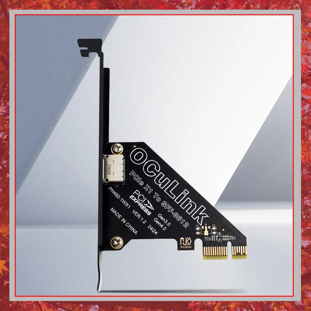 

1 шт. адаптер-карта PCIe для SFF 8611 и 8612, PCIe X4/X1 SSD для U.2 OCUlink SFF-8612, поддержка PCIe 4.0 для Mac OS/Windows/Linux