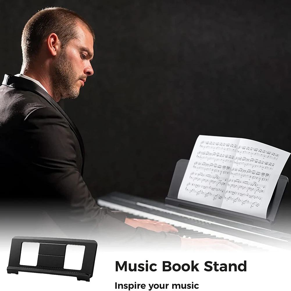 A44TSheet Music Stand, Portable Desktop Book Stand Sheet Music Stand for Casio Roland Yamaha P35 P45 P48 P105 P115 P121