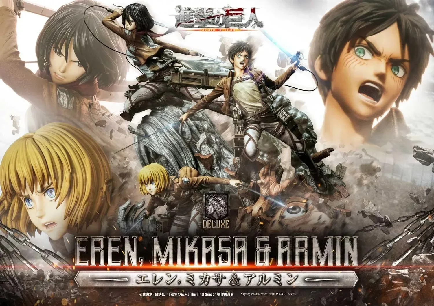 Boîte aveugle mystère attaque sur Titan, figurine de dessin animé, boîte Surprise porte-bonheur aléatoire pour une personne, neuf Titan Reiner Eren Levi Erwin Mikasa