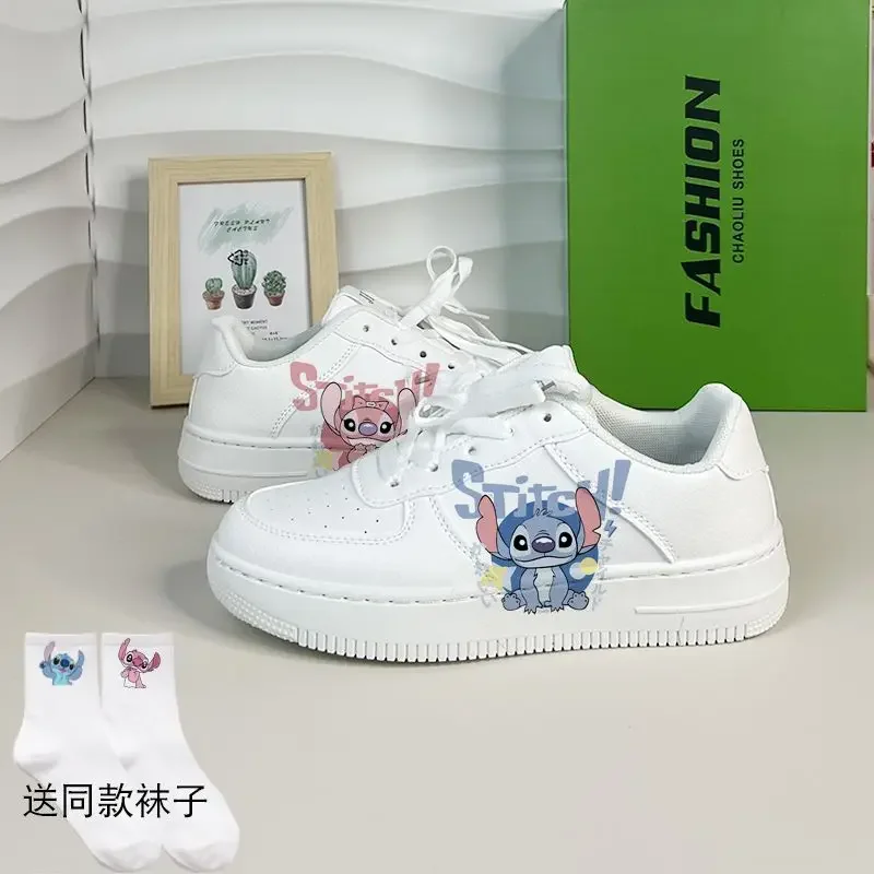 New Disney cartoon Stitch cute Casual shoes soft sports shoes for girlfriend gift EU size 35-44