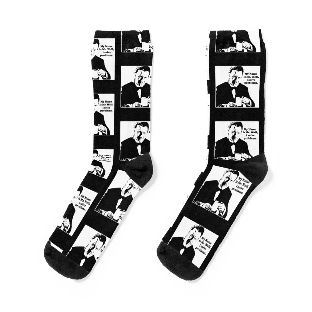 

My name is Mr. Wolf Socks Stockings compression basketball kawaii christmas stocking Men Socks Women's
