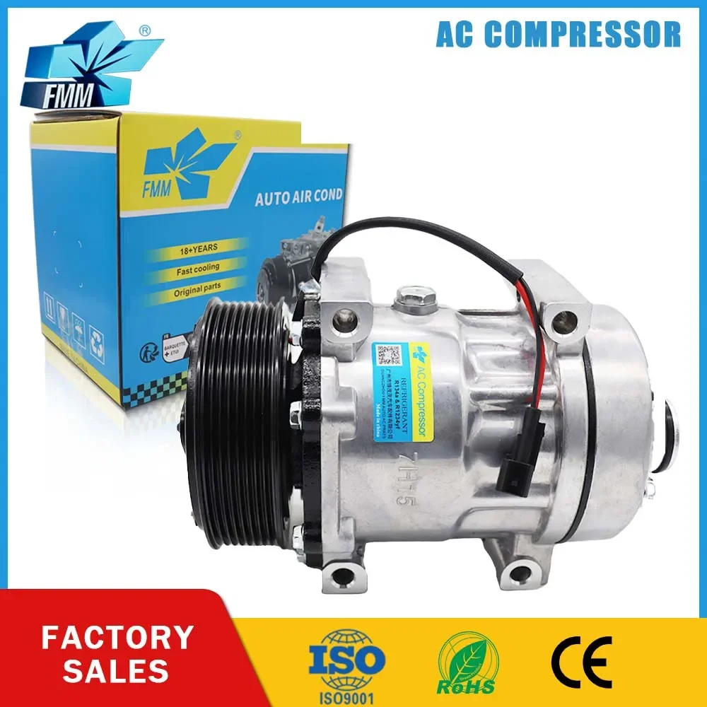 FMM SD7H15 A/C AC Compressor for Land Rover Defender LR012809 LR031453 7H1219D623AC JPB500250 JPB500270 JPB500300 7H1219D623BA