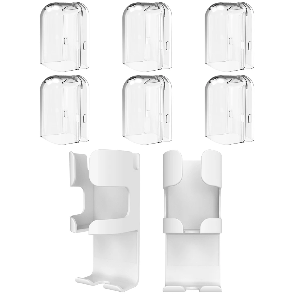 

6 Replacement Brush Head Dustproof Covers & 2 Electric Toothbrush Holders Compatible with Philips Sonicare Electric Toothbrushes