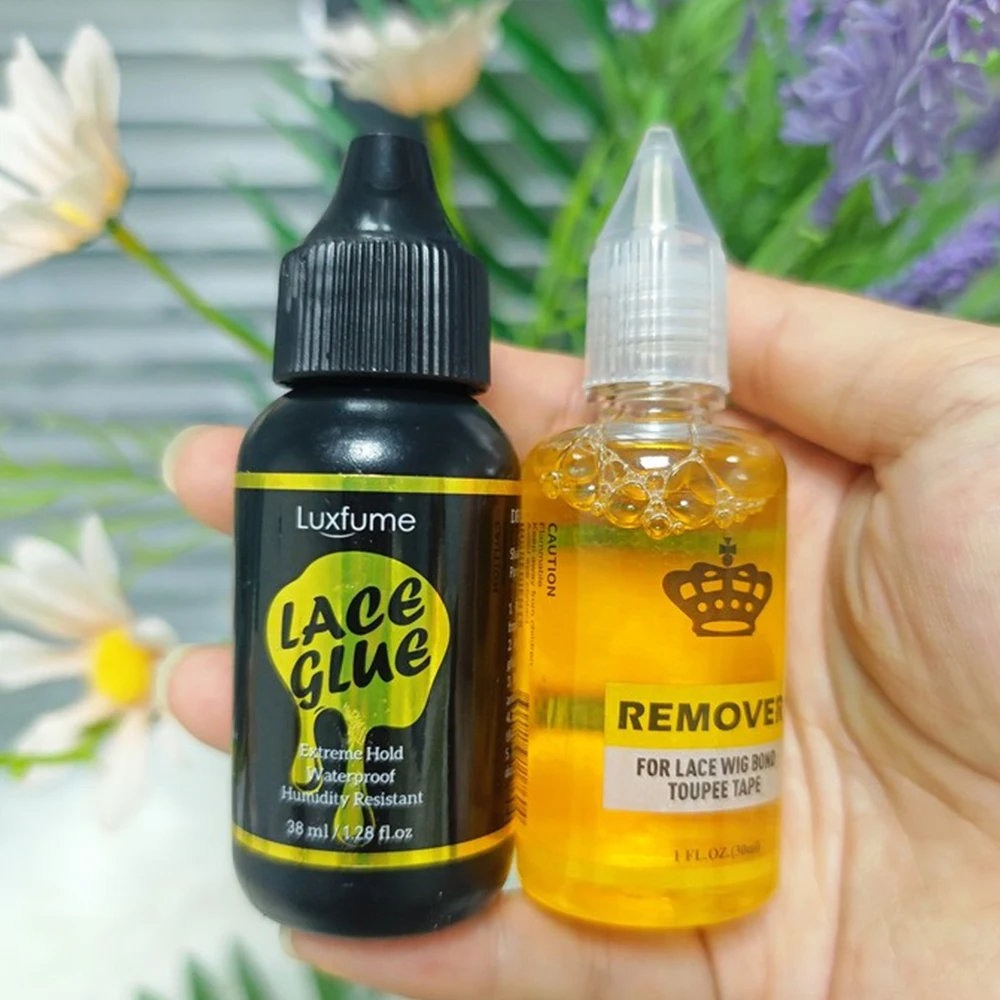38ml vades Wig installation kit set wig lace glue Super Lace Glue For Lace Wigs/Toupee/Closure Waterproof lace wig glue