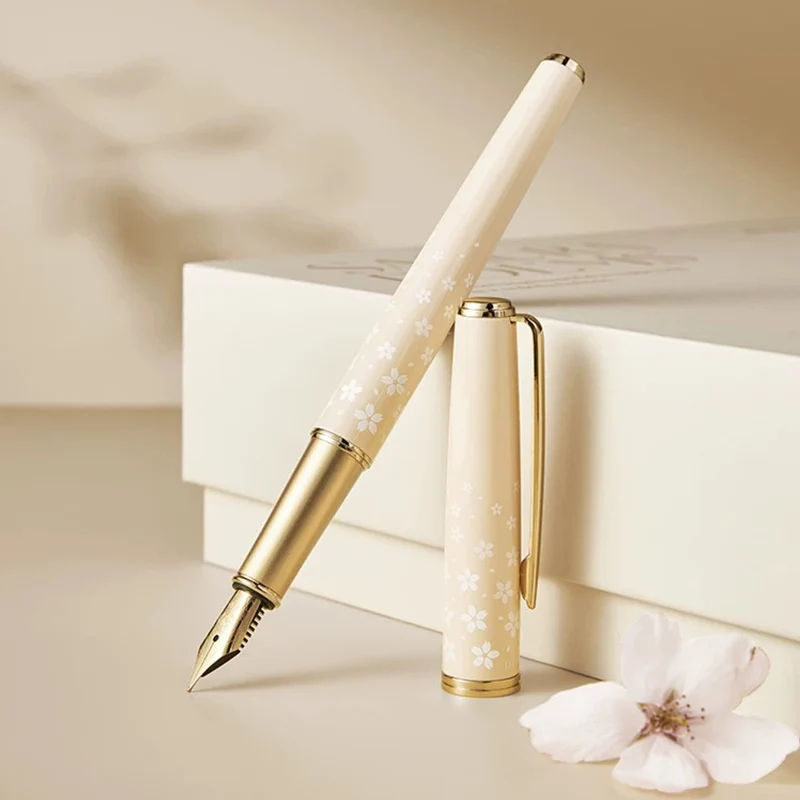 RIIMOO 519 Cherry Blossom Fountain Pen Luxury Gift Practicing Calligraphy Sophisticated Gift Writing Tool for Business Study