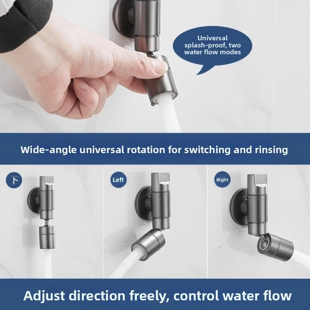 

Латунный материал, швабра, кран для бассейна, функция вращения, настенный кран с краном, брызгозащищенный дизайн, быстро открывающийся мини-кран для умывальника
