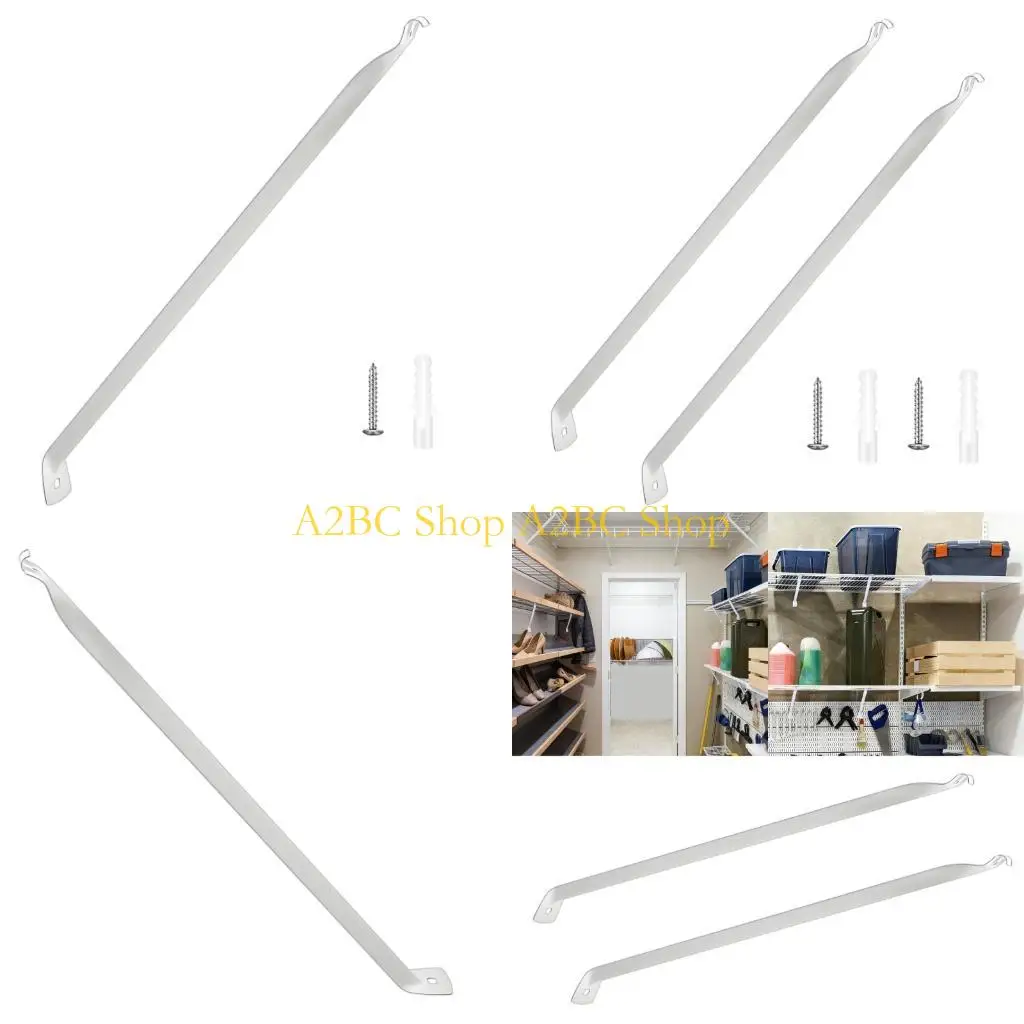 A2BC 1pc/2pcs Iron Support Bracket For Motorhome Shelving System Weather Resistant And Long Lasting 17inch Shelf Bracket
