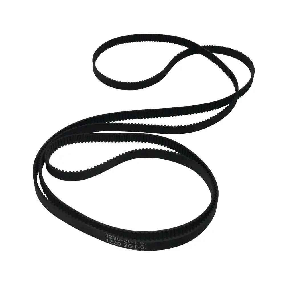 Pack of 2pcs 2GT Driver Belt 1220-2GT-6 Timing Belt in Closed Loop Rubber L=1220mm W=6mm 610 Teeth