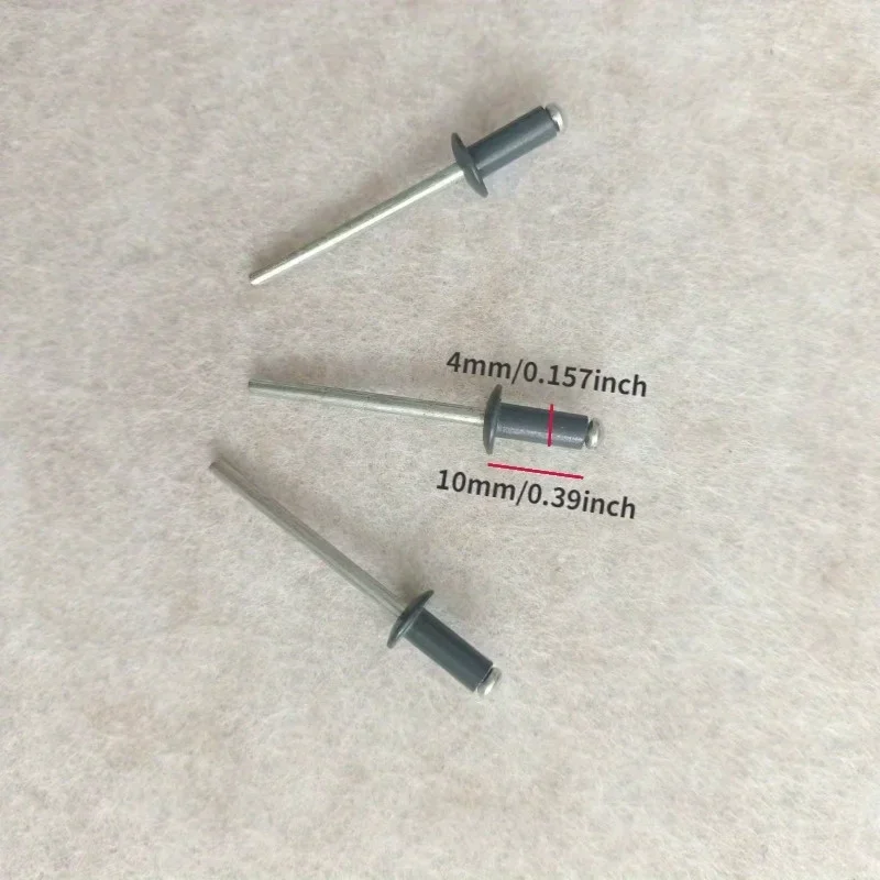 50pcs RAL7024 Graphite Grey Painted Blind Rivets Dome Head Hollow Rivet Industrial Fasteners Aluminium Steel Home Decor Dia 5/32
