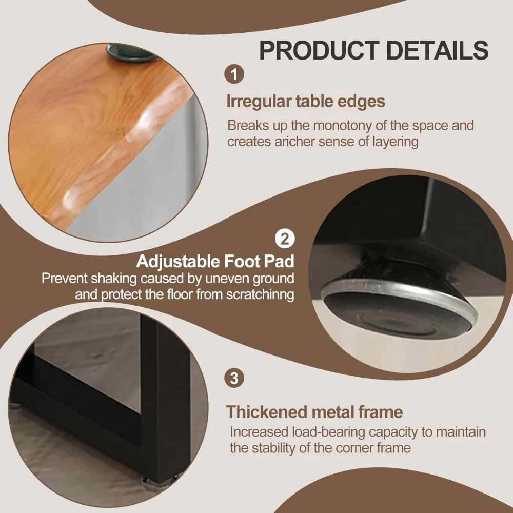 Counter Height Table Long Narrow Bar Table for Small Spaces Pub with Sturdy Metal Frame Entryway Rectangular High TopTable Kitch