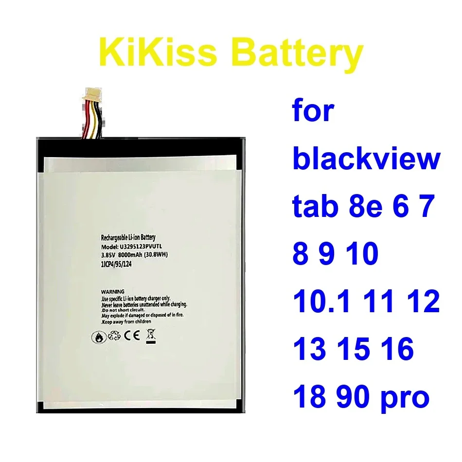 

Безопасный аккумулятор для планшета Liu307689phvutl 5580-12800 мАч для Blackview Tab 8E 6 7 8 9 10 10,1 11 12 13 15 16 18 90 Pro