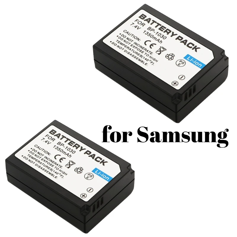 Batterie de remplacement BP-1030 1350mAh pour appareil photo numérique Samsung NX200 NX1000 NX100 NX100NX200 NX100NX210 NX1100