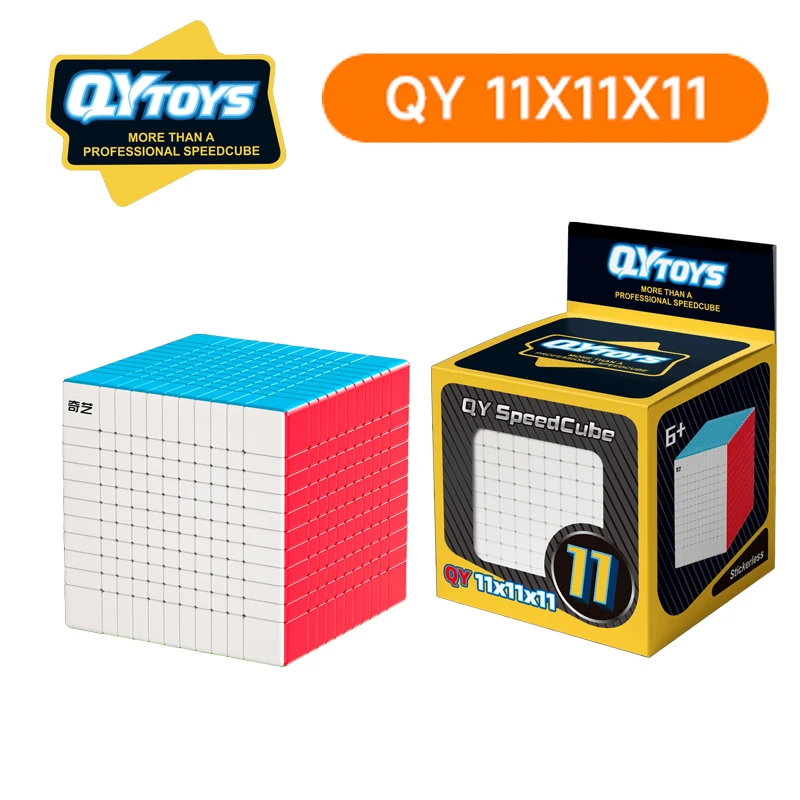 

QiYi Speedcube 11x11x11 Magic Cube Professional 11x11 Speed Puzzle 11×11 Children's Toy Gift QY Original Cubo Magico for Game